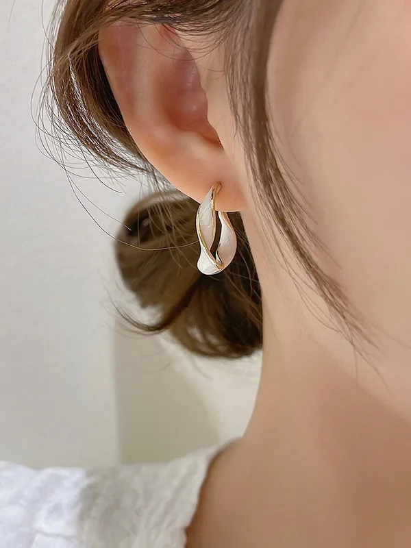 Elegantní náušnice kruh